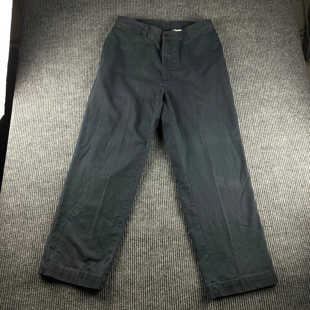 Polo Ralph Lauren Andrew Pant Men 38x30 Black Chino Trousers Straight Leg Cotton